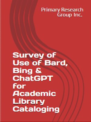 cover image of Survey of Use of Bard
